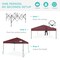 Best Choice Products 10x10ft Easy Setup Pop Up Canopy w/ 1-Button Setup, Wheeled Case, 4 Weight Bags